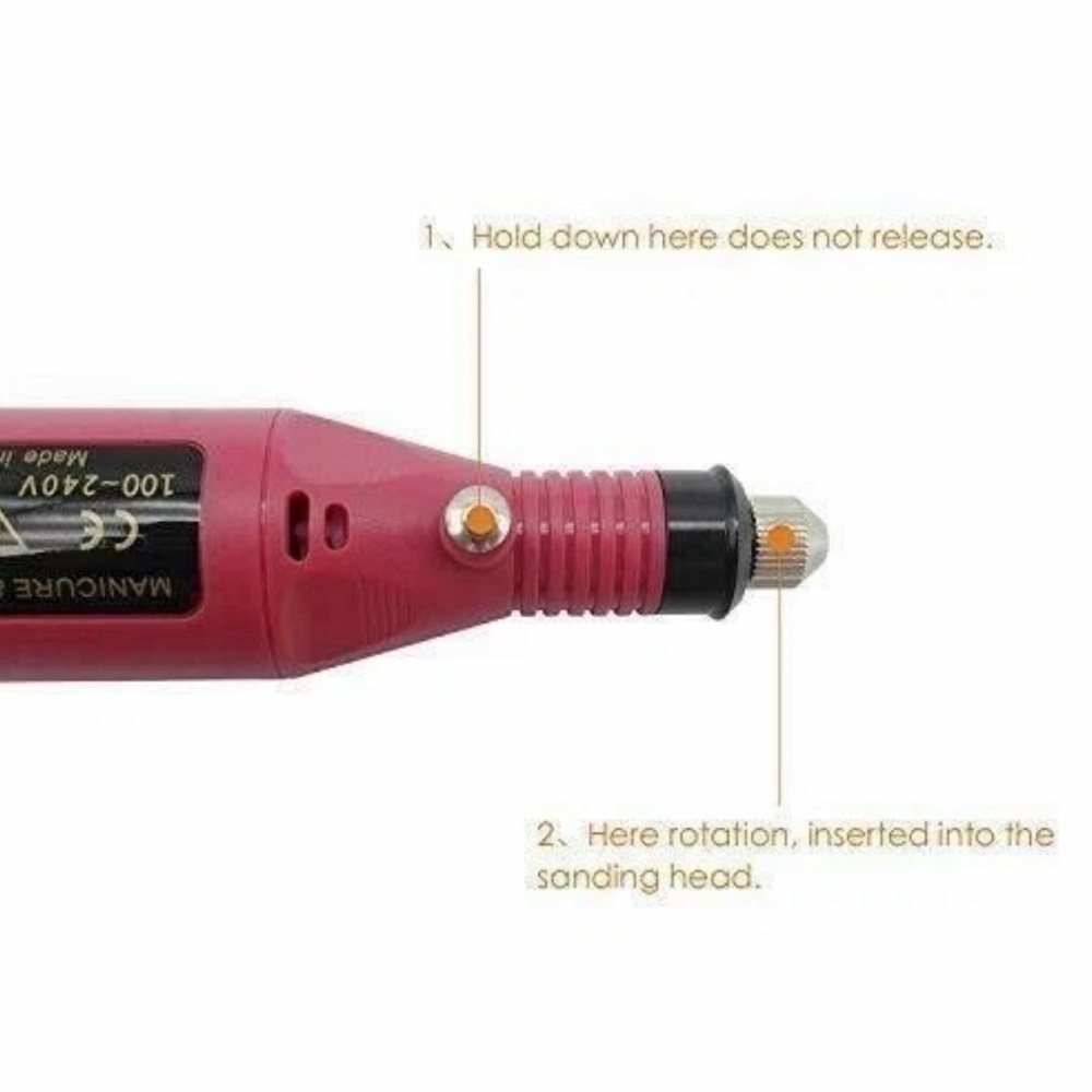 Dremel Nail Polish for File Gel Acrylic Grinder Buffer Tool Finger Drill Kit NEW - Picture 3 of 11